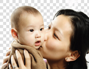 Clip Art Asian Mom And Son   Asian Mum And Baby  HD Png Download