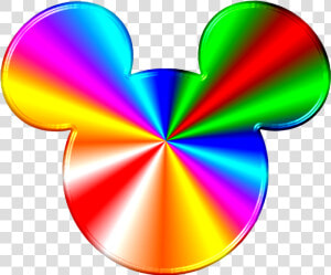 Mickey Mouse Symbol Png   Colorful Mickey Mouse Head  Transparent Png