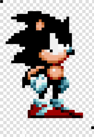 Dark Sonic Sprite   Sonic Mania Sonic Sprite  HD Png Download