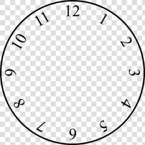 Clock Face Png   Blank Clock Face  Transparent Png