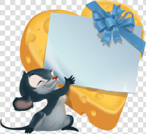 Transparent Cheese Clipart   Mouse With Cheese Png  Png Download