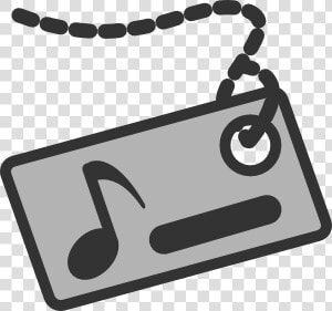 Music Id Card Svg Clip Arts   Name Tag Musik  HD Png Download