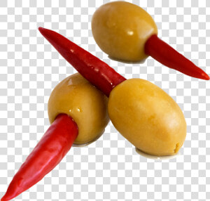 Transparent Olive Png   Olives Stuffed With Chili Peppers  Png Download