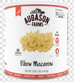 Augason Farms® Elbow Macaroni Can   Cheese Blend Powder  HD Png Download