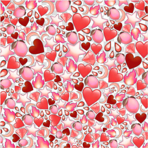  heart  hearts  red  pink  emoji  emojibackground  background   Picsart Stickers Emoji Background  HD Png Download