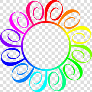 Rainbow Frame Png   Circle Rainbow Frame Png  Transparent Png