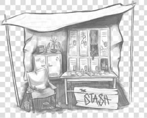 Stash   Sketch  HD Png Download