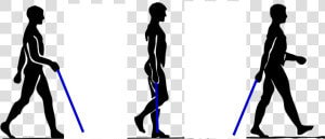 Walk With Walking Stick   Png Download   Man Walking Step By Step  Transparent Png