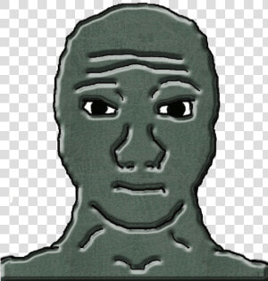 Head   Wojak Front  HD Png Download