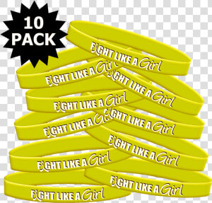 Fight Like A Girl Wristband For Bladder Cancer  Endometriosis    Fight Like A Girl Breast Cancer Bracelets  HD Png Download