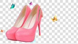 Zapato De Tacón Alto De Color Rosa   Basic Pump  HD Png Download