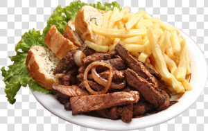 Imagem Combo Picanha Acebolada E Fritas   Pork Steak  HD Png Download