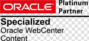 Oracle Platinum Partner  HD Png Download