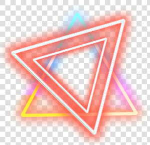  neon  rainbow  lights  glow  frame  border  effect   Triangle Neon Light Png  Transparent Png