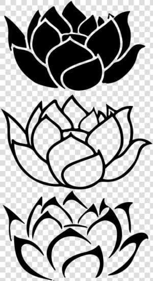 Flower Lotus Lotus Flower Free Picture   Lotus Tattoo Designs Black And White  HD Png Download