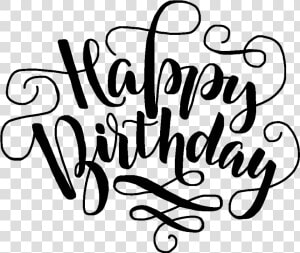 Happybirthday Birthday Birthdaywishes Happyday Happy   Happy Birthday Calligraphy Png  Transparent Png