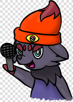 Pokemon Zorua Parappatherapper Crossover Miezy666   Cartoon  HD Png Download