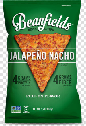 Jalapeño Nacho Bean Chips   Beanfields Snacks  HD Png Download