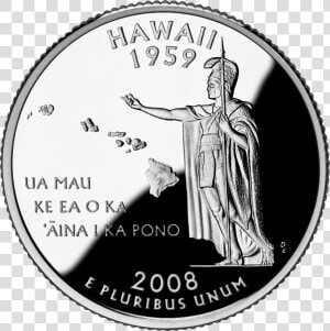 2008 Hi Proof   Hawaii State Quarter  HD Png Download