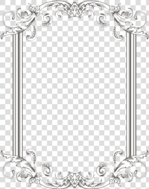 Vintage Border Frame Image   Vintage Border No Background  HD Png Download