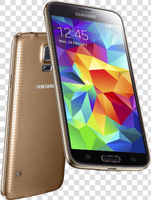 Samsung Galaxy S5 G900h Gold   Samsung S 5 Gold  HD Png Download