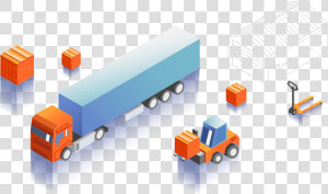 Freight Shipping Truckload Supply Chain Logistics   Model Car  HD Png Download