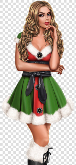 Tube Femmes Noel Happy   Girl Tube Png  Transparent Png