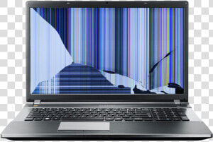 Broken Laptop Png   Laptop Screen Cracked  Transparent Png