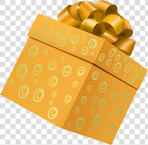 Gift Png Image   Yellow Gift Box Png  Transparent Png