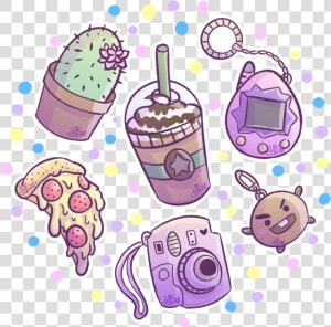  sticker  anime  food  kawaii  tumblr  aesthetic  cute   Purple Food Pastel Aesthetic  HD Png Download