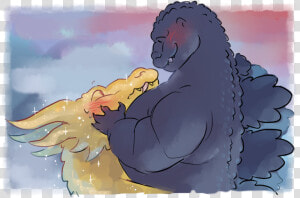 Godzilla Cleavage   Cartoon  HD Png Download