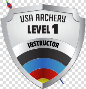 Level 1 Instructor Certification Icon   Usa Archery Level 1 Instructor  HD Png Download