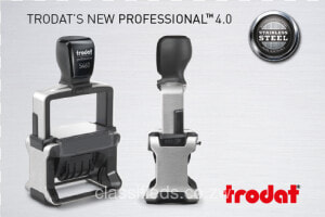 Trodat Professional Dater Stamp With Received With  HD Png Download