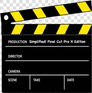 Transparent Anamorphic Widescreen Png   Transparent Background Clapperboard Clipart  Png Download