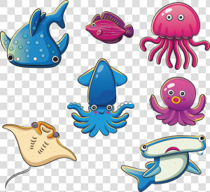 Cliparts For Free   Benthic Zone Animals Drawing  HD Png Download