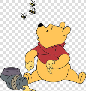 Trail Clipart Winnie The Pooh   Winnie The Pooh Sitting Down  HD Png Download