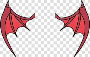 Transparent Devil Wings Png   Simple Devil Wing Drawing  Png Download