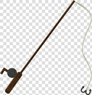 Fishing Pole Clipart Hook Unique   Fishing Rod And Hook  HD Png Download