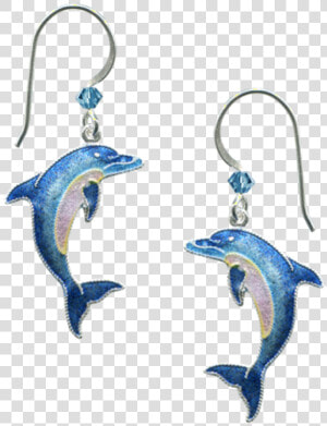 Dolphin Cloisonne Wire Earrings   Earrings  HD Png Download