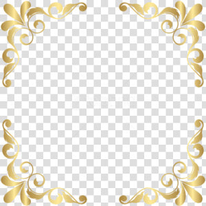 Transparent Corner Sun Clipart   Transparent Gold Corner Border Png  Png Download