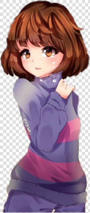  frisk  undertale  sad  anime  cute  crying   Undertale Frisk Anime  HD Png Download