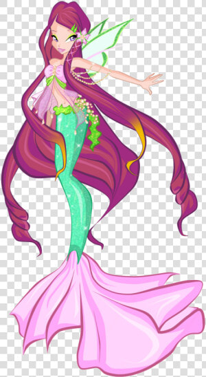 Transformation Drawing Mermaid Transparent Png Clipart   Winx Club Reimagined As Mermaids  Png Download