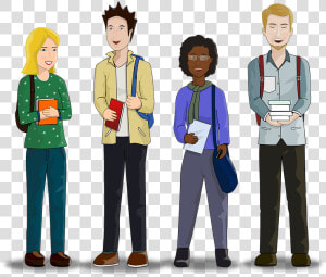 Students  College  University  Study  School  Library   Animated College Student Png  Transparent Png