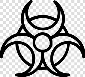 Biohazard   Simbolo Residuos Peligrosos Vector  HD Png Download