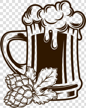 Pin Beer Mug Clipart Black And White   Beer Mug Sketch Png  Transparent Png