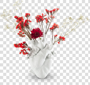 Love Bloom Heart Shaped Vase Seletti   Heart Vase  HD Png Download