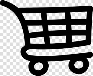 Shopping Cart Hand Drawn Tool   Small Shopping Cart Icon  HD Png Download