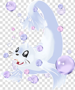 Dewgong Used Bubble Beam By Thewarriorartist   Cartoon  HD Png Download