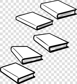 Transparent Books Drawing Png   Five Books Clipart Black And White  Png Download