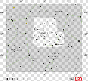 Corona Borealis Star Chart  HD Png Download